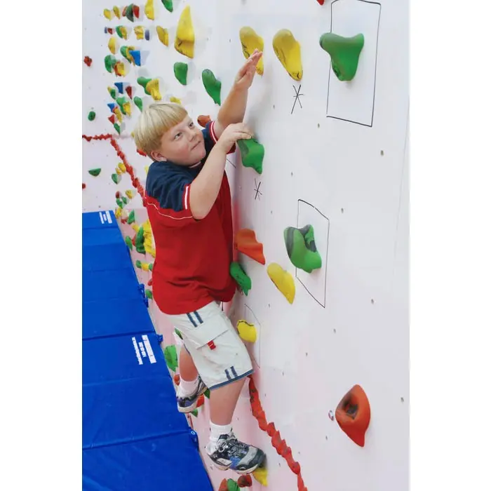 Best Choice Everlast Discovery Dry-Erase Traverse Wall with 2 Inch Mats, 8 x 4 Feet, Blue